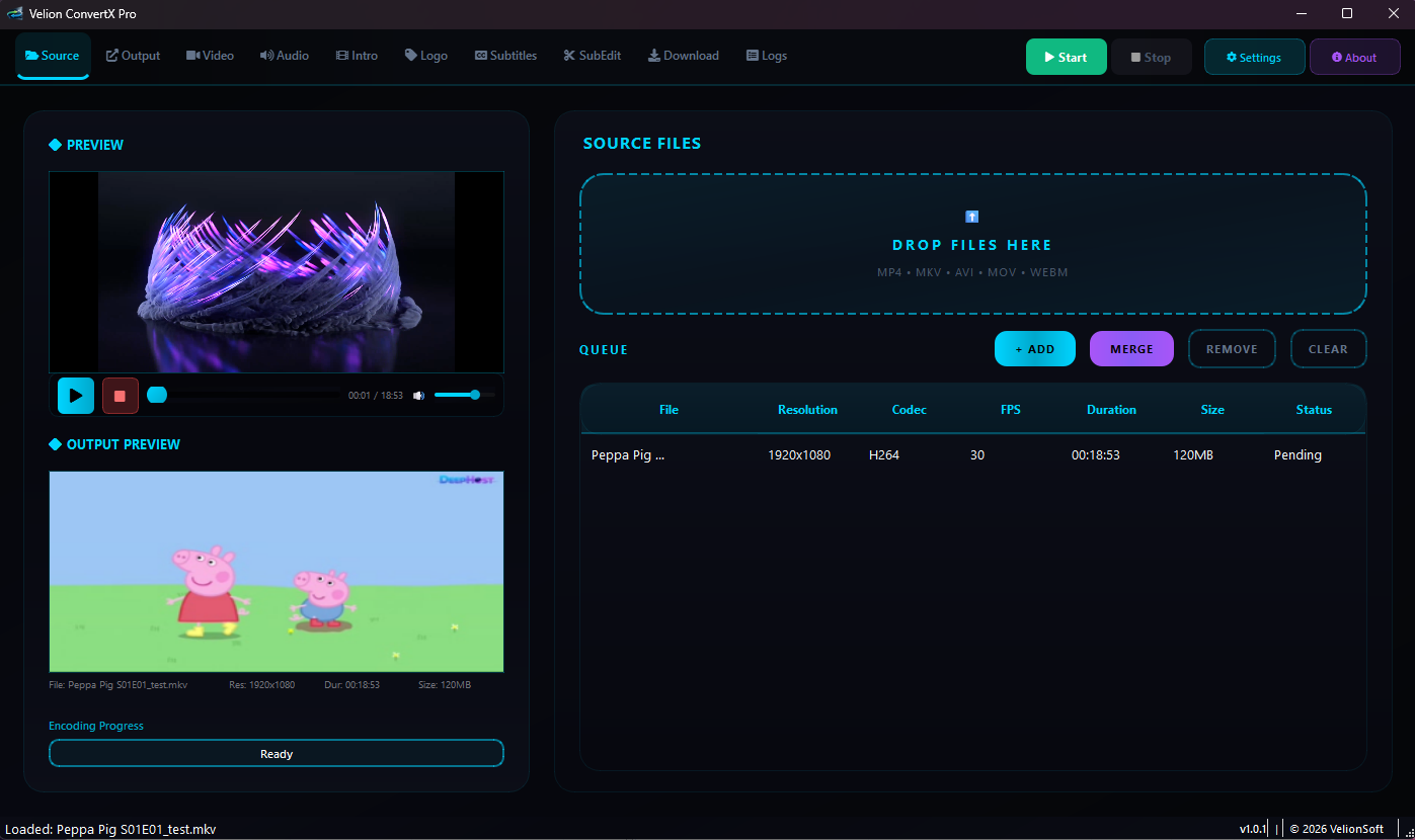 ConvertX Pro - Main Interface
